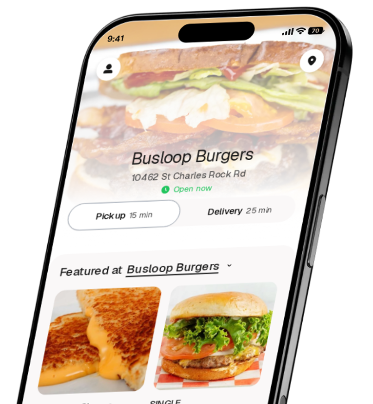 Busloop Burgers app preview