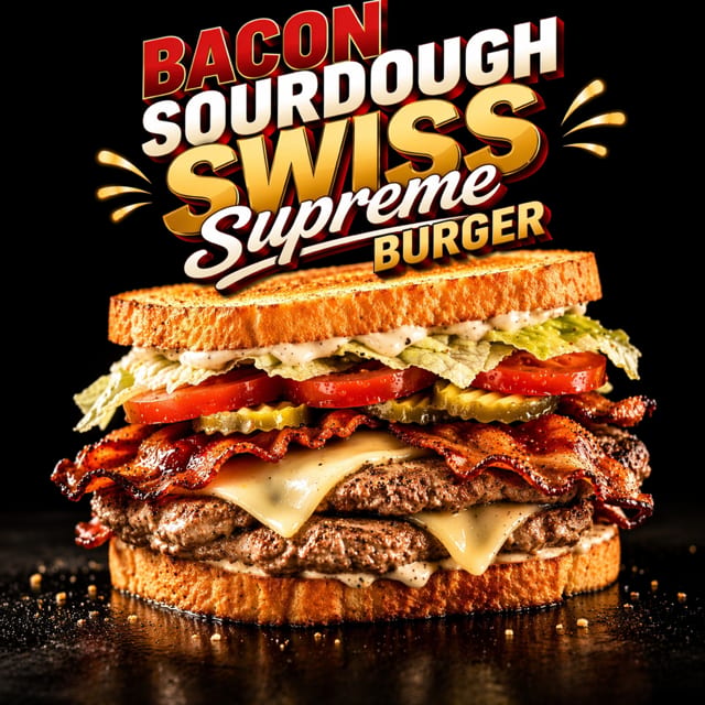 Bacon Sourdough Swiss Supreme.