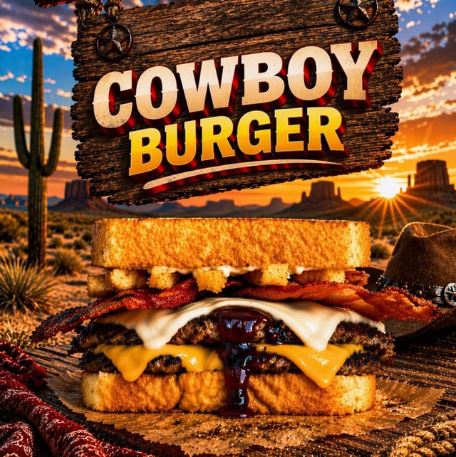 The Cow Boy Burger.